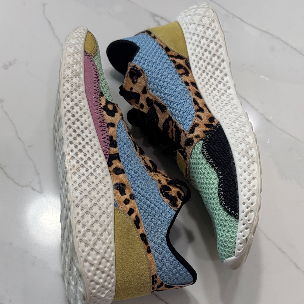 Steve Madden Multi-Color Leopard Mesh Sneaker - Picture 9 of 13